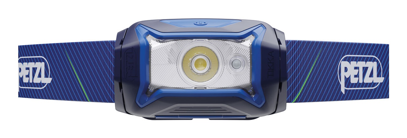 Petzl Tikka Lampada Frontale Blu 350 Lumen - Leggera e Ideale per Escursioni Notturne