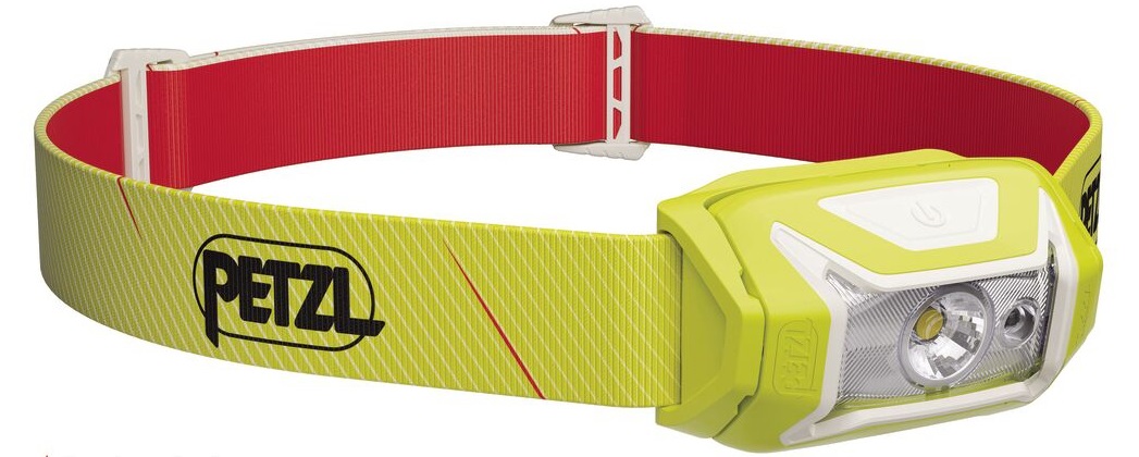 PETZL TIKKA Gialla - Lampada Frontale Compatta da 350 Lumen, Leggera e Facile da Usare