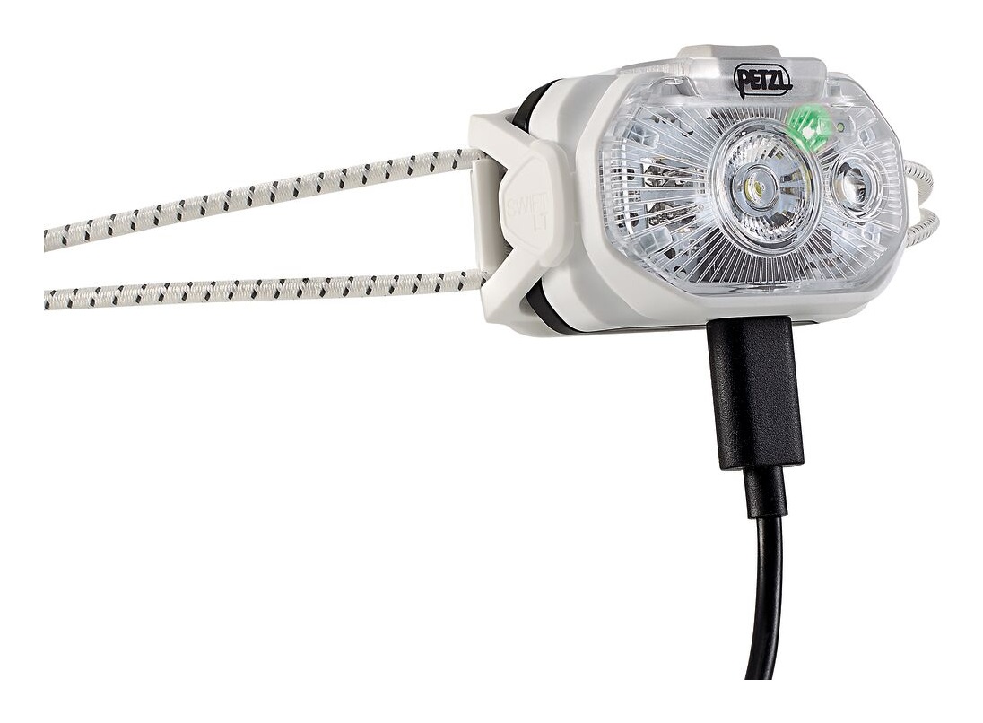 Petzl Swift LT - Lampada Frontale Ultraleggera 380 Lumen, 43 g, Design Compatto