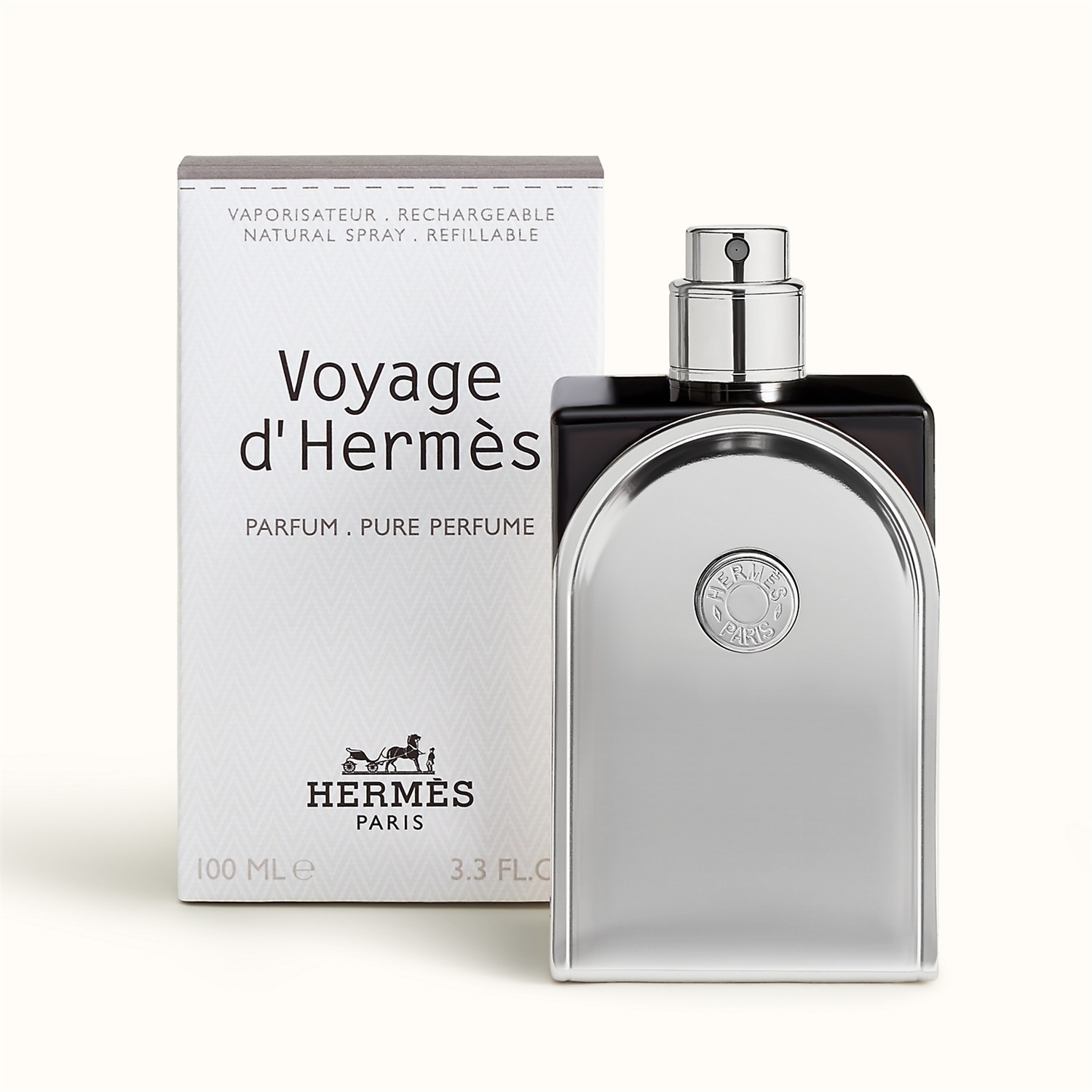 Hermès Voyage d'Hermès Parfum Spray Unisex 100 ml - Note di Bacche di Ginepro, Legno di Sandalo e Ambra