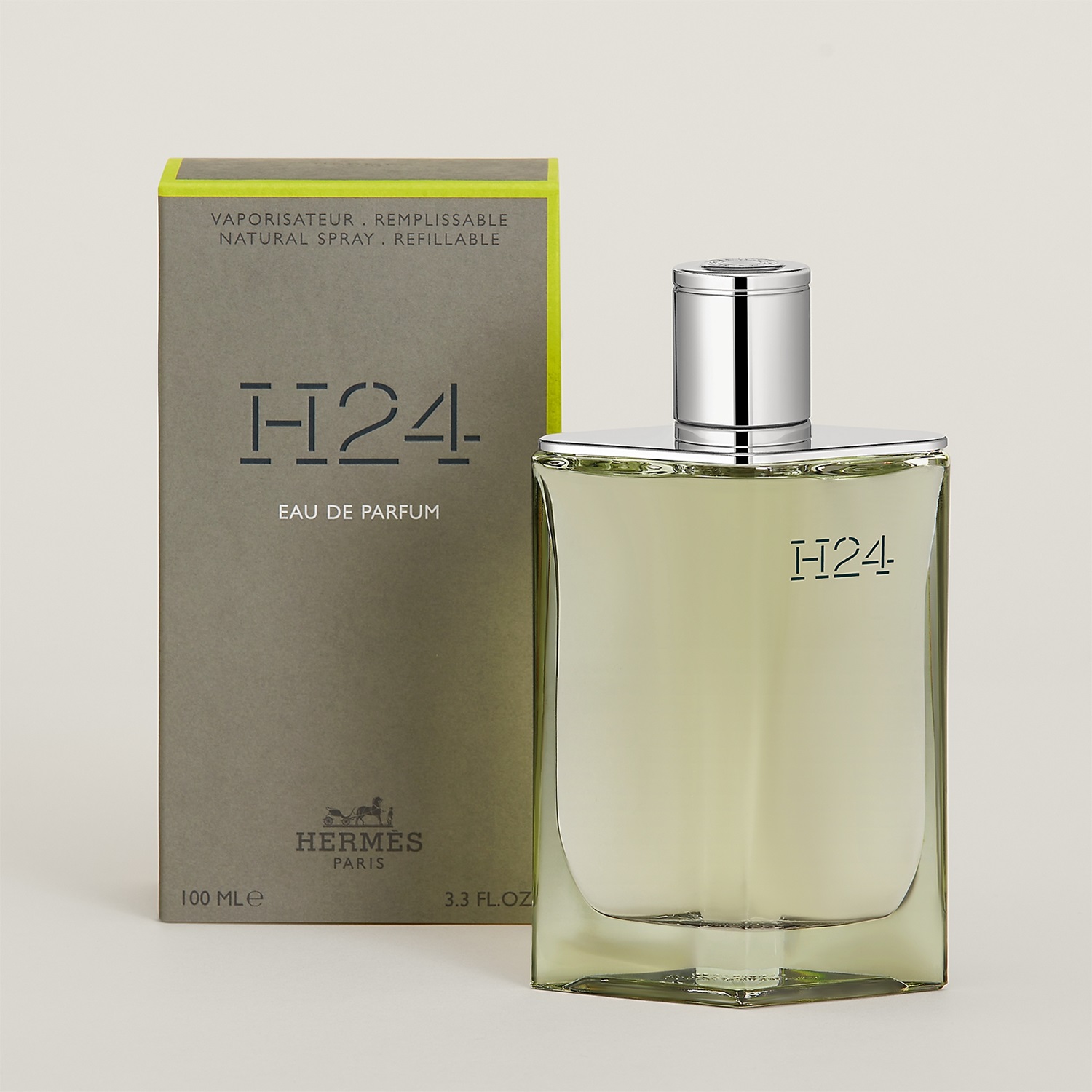 Hermès H24 Eau de Parfum 100 ml Ricaricabile - Note Aromatiche e Legnose