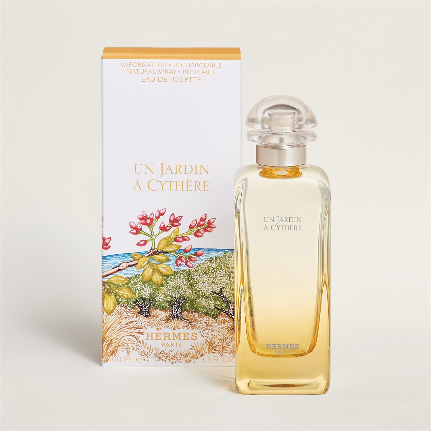Hermès Un Jardin à Cythère Eau de Toilette 100 ml Unisex - Fragranza Agrumata e Legnosa, Ricaricabile