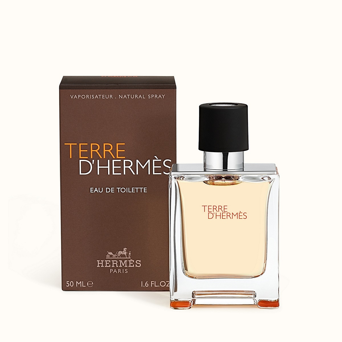 Hermès Terre d'Hermès Eau de Toilette 50 ml - Fragranza Legnosa e Agrumata per Uomo