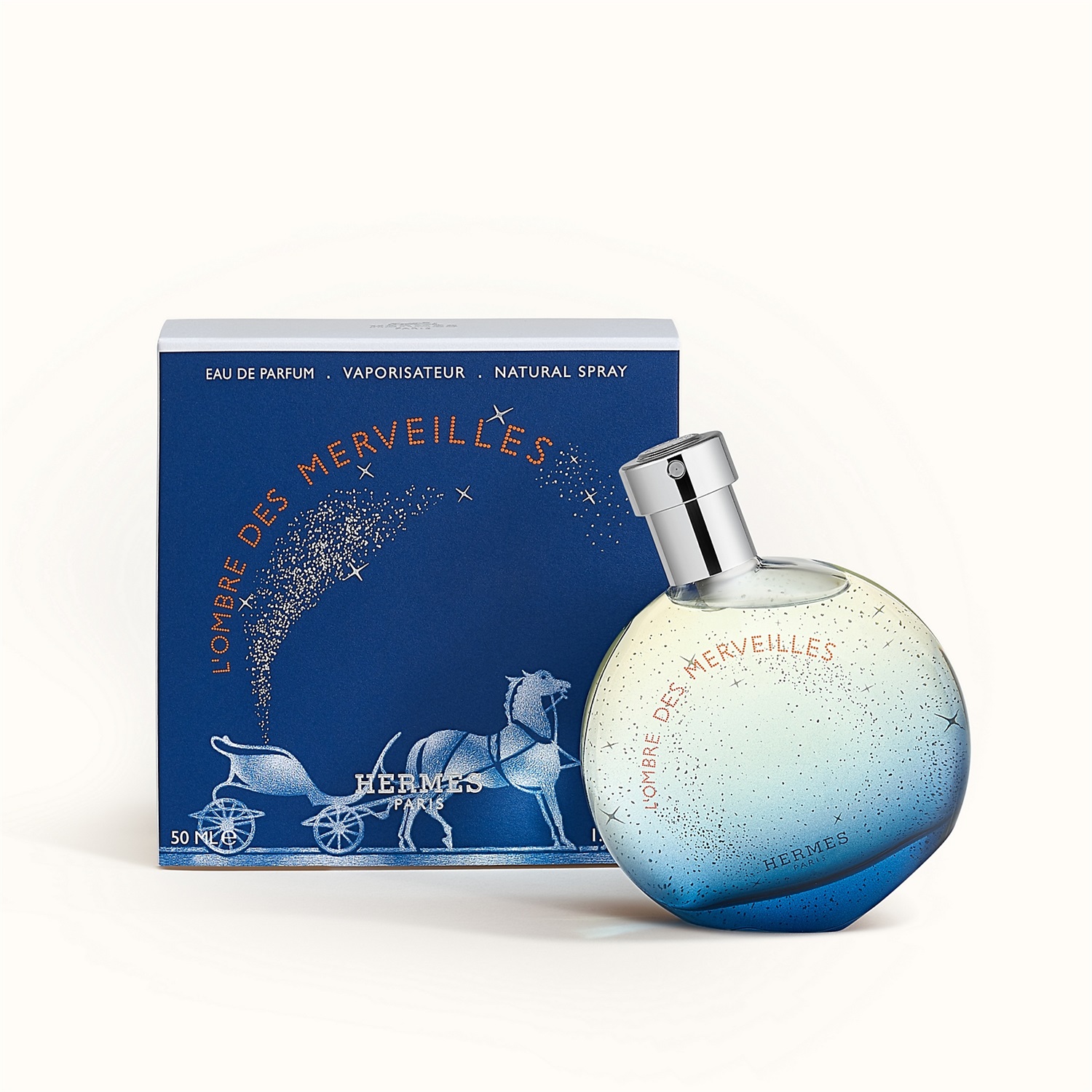 Hermès L'Ombre des Merveilles Eau de Parfum Unisex 50 ml - Fragranza Orientale Legnosa con Tè Nero, Incenso e Fava Tonka