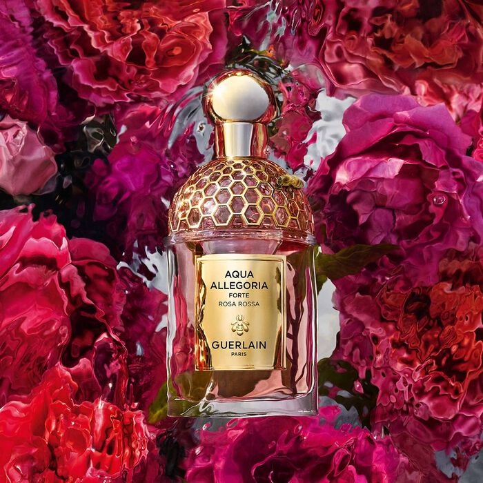 Guerlain Aqua Allegoria Rosa Rossa Forte - Eau de Parfum 75 ml con note di Rose e Pesca Bianca