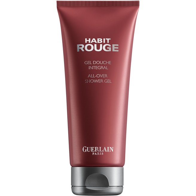 Guerlain Habit Rouge Gel Doccia Uomo 200ml - Rinfrescante e Tonificante con Note Agrumate, Patchouli e Vaniglia