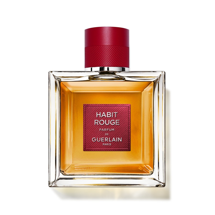 Guerlain Habit Rouge Parfum 100 ml - Profumo da Uomo con Note Ambrate e Legnose