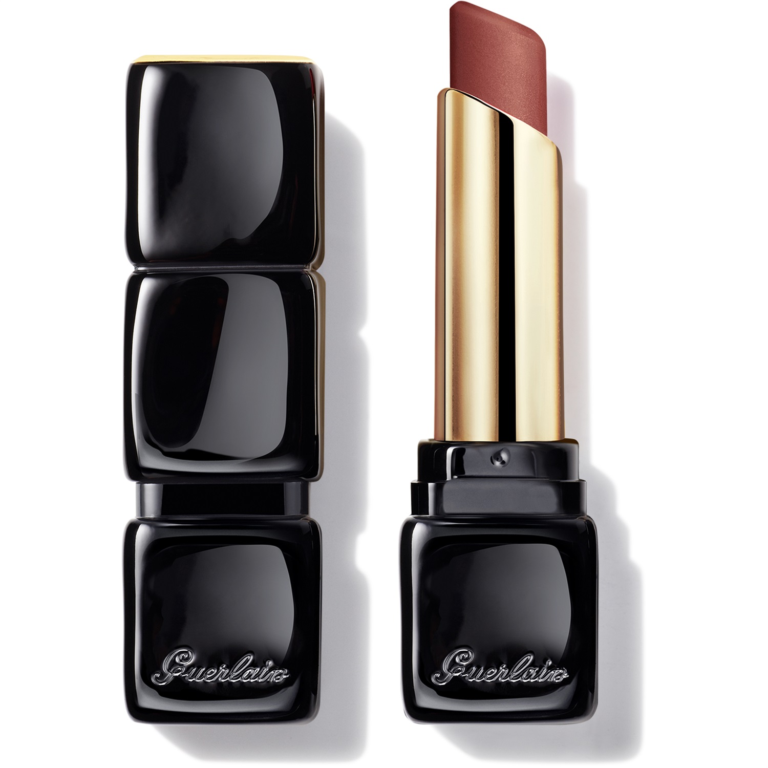 Guerlain KissKiss Tender Matte Rossetto n°258 Lovely Nude - Opaco, Comfort 16 Ore, 3.5 g