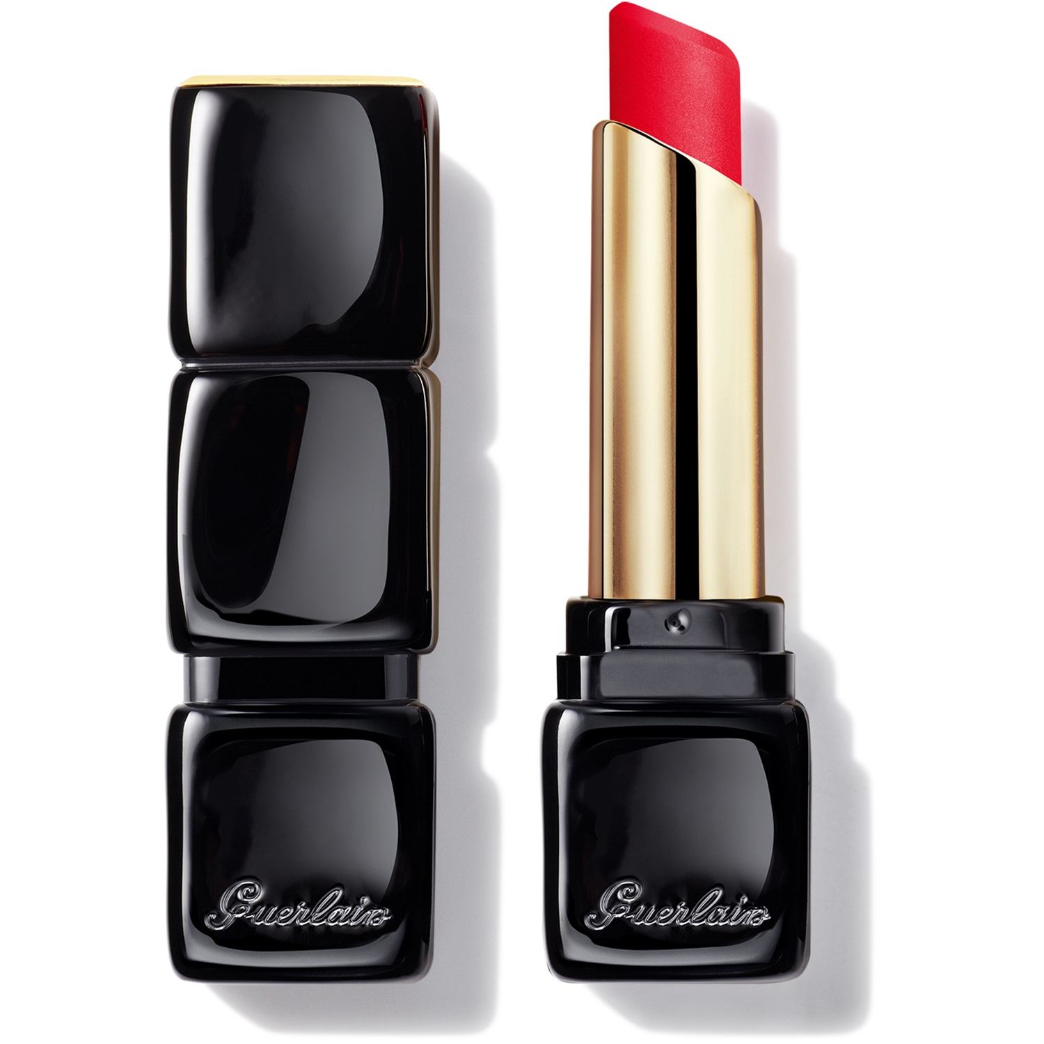 Guerlain KissKiss Tender Matte n°885 Gentle Coral - Rossetto Matte Luminoso 3.5 g con Comfort 16 Ore