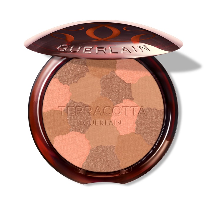 Guerlain Terracotta Light 03 - Polvere Eclat Bonne Mine Naturale, Tonalità Dorata Media, 10 g, Bronzer per Viso con 96% Ingredienti di Origine Naturale