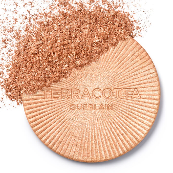 Guerlain Terracotta Luminizer 00 Cool Ivory - Poudre Illuminante 7g con 96% di Ingredienti Naturali per Luminosità Scintillante