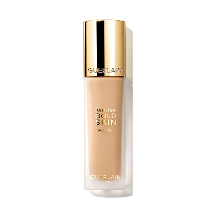 Guerlain Parure Gold Skin Matte Fondotinta Fluido 3W Warm / Doré - Haute Perfection No Transfer, Trattamento & Tenuta 24 Ore, 35 ml