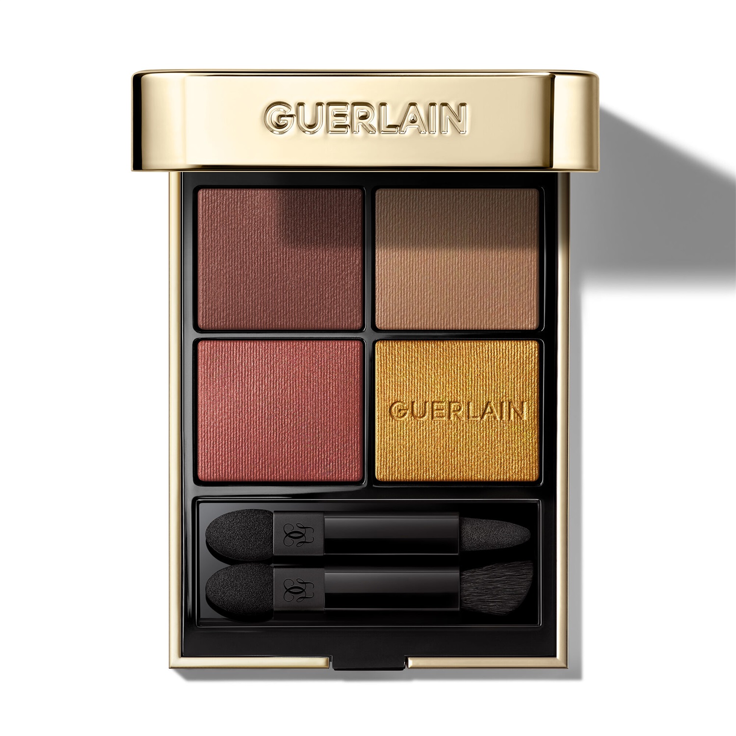 Guerlain Ombres G Ombretti 4 Colori N. 214 Exotic Orchid - Palette con Finish Metallico, Satinato, Opaco e Perlato, 6 g