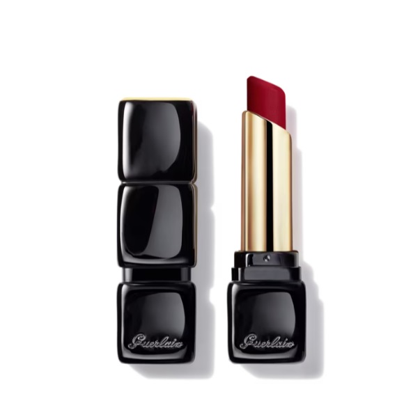 Guerlain KissKiss Tender Matte Rossetto 2.8g - Eternal Red 777, Matte Luminoso, Comfort 16 Ore