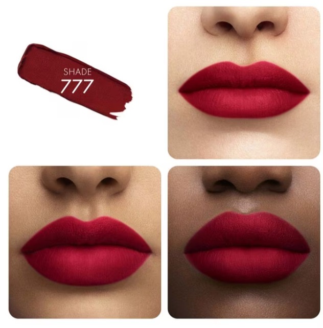 Guerlain KissKiss Tender Matte Rossetto 2.8g - Eternal Red 777, Matte Luminoso, Comfort 16 Ore