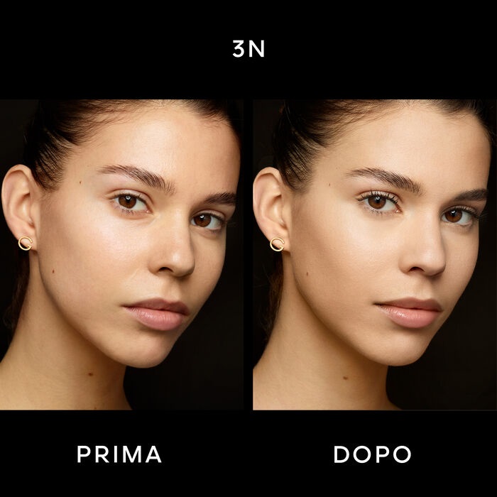 Guerlain Parure Gold Skin Control Fondotinta Compatto 3N Neutro - Alta Perfezione e Finish Matte con Oro 24 Carati e Estratti di Peonia Bianca