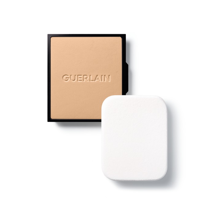 Guerlain Parure Gold Skin Control Fondotinta Compatto Ricarica 3N Neutro - 8.7g, Finish Matte con Oro 24 Carati e Estratti di Peonia