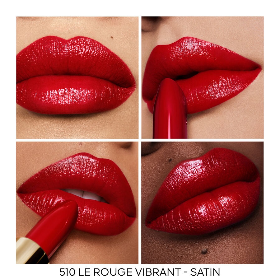 Guerlain Rouge G 510 Le Rouge Vibrant - Ricarica Satin 3,5g - Rossetto Ultra-Care Personalizzabile
