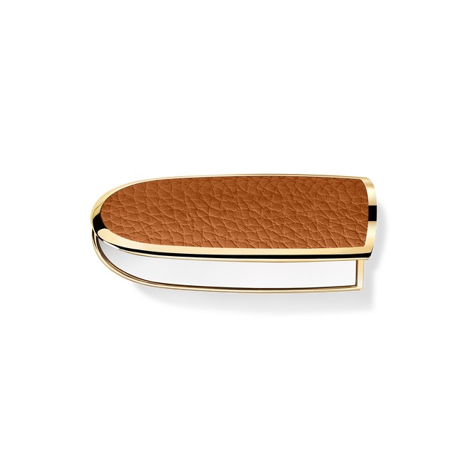 Guerlain Rouge G Cover Gioiello Le Camel - Doppio Specchio, Personalizzabile, Design Iconico in Metallo Marrone
