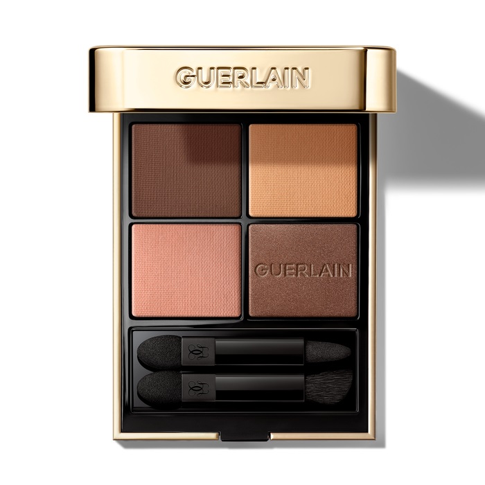 Guerlain Ombres G Palette di Ombretti 258 Wild Nudes - 4 Colori, Texture Opaca, Metallica, Perlata e Satinata, Alta Pigmentazione e Lunga Tenuta