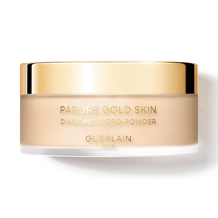 Guerlain Parure Gold Skin Diamond Micro-Powder 03 Moyen / Medium - Cipria in Polvere 35 g con Oro Puro e Polvere di Diamante