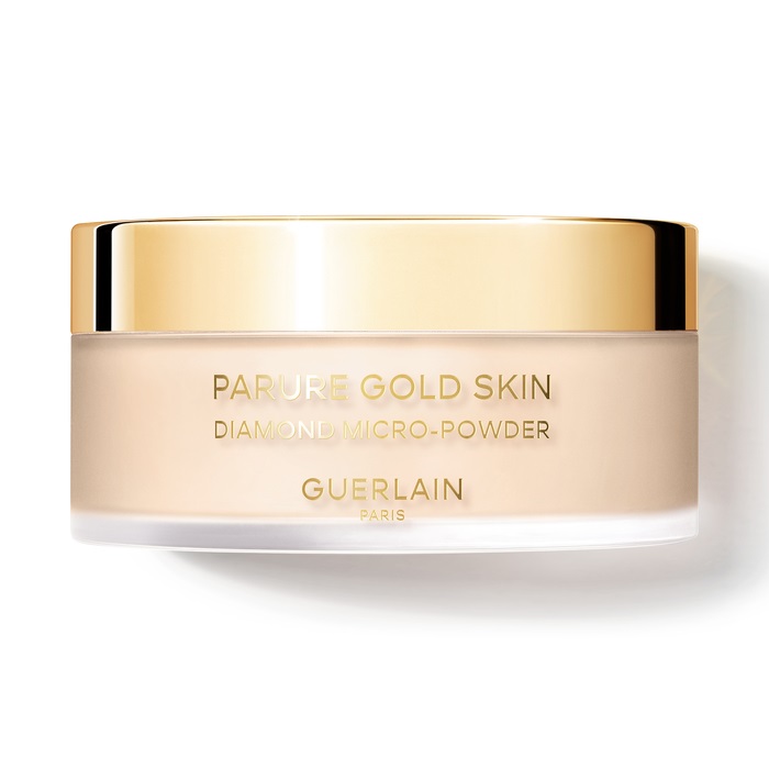 Guerlain Parure Gold Skin Diamond Micro-Powder 02 Clair / Light - Cipria in Polvere 35 g con Oro Puro e Polvere di Diamante