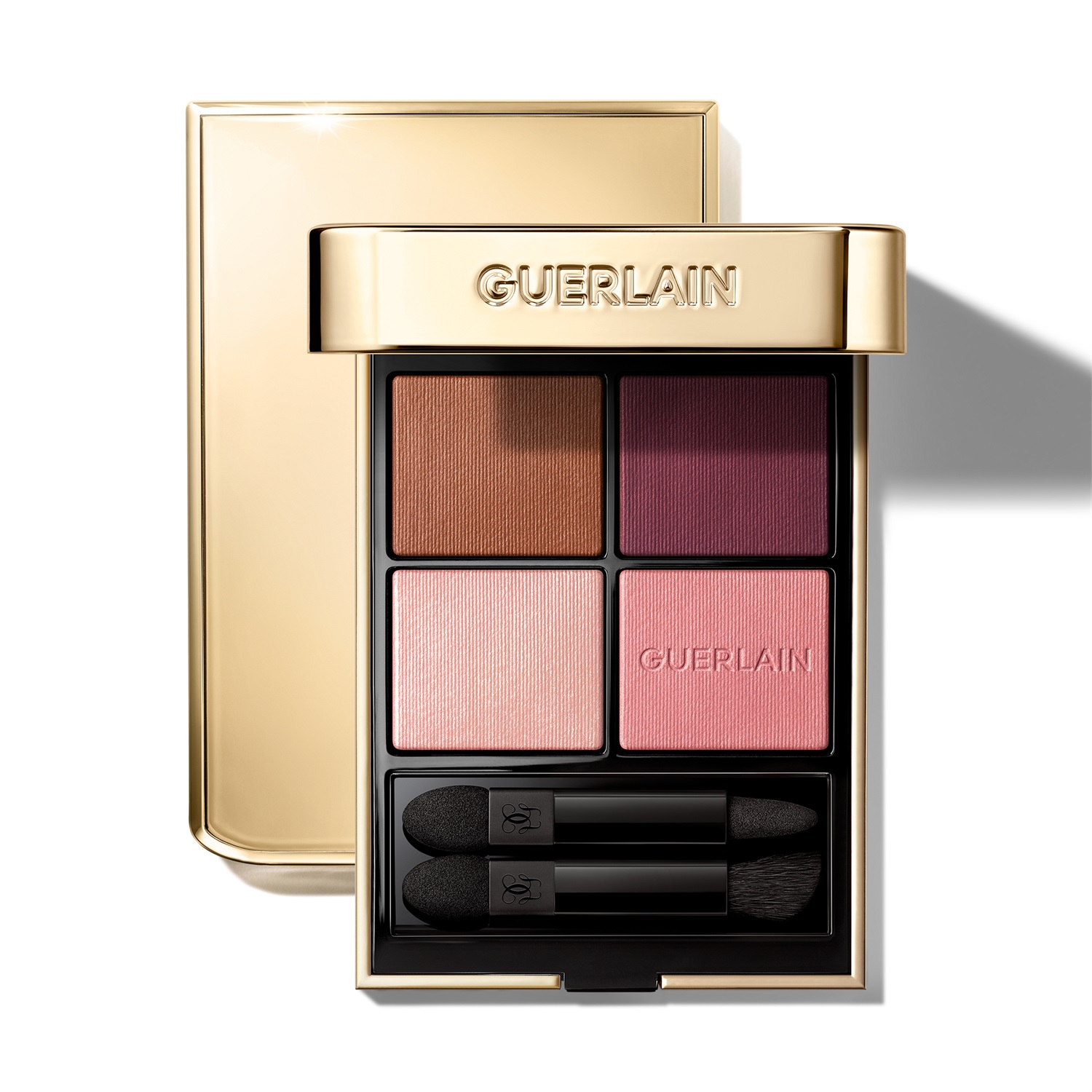 Guerlain Ombres G Palette di Ombretti 4 Colori 530 Majestic Rose - Finish Satinato, Mat, Metallizzato e Lumi