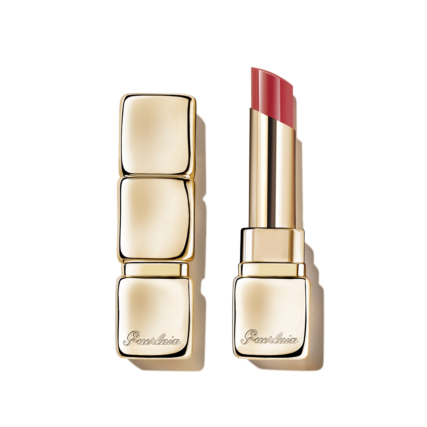 Guerlain KissKiss Shine Bloom Rossetto Brillante 229 Petal Blush - 95% Ingredienti Naturali, Idratante e Levigante