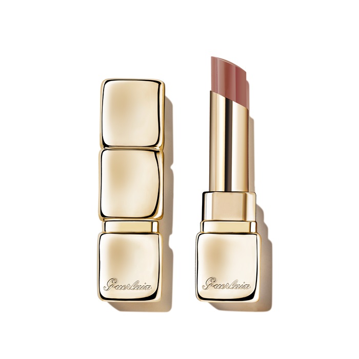 Guerlain KissKiss Shine Bloom 119 Floral Nude - Rossetto Brillante con 95% di Ingredienti Naturali, Idratante fino a 24 Ore