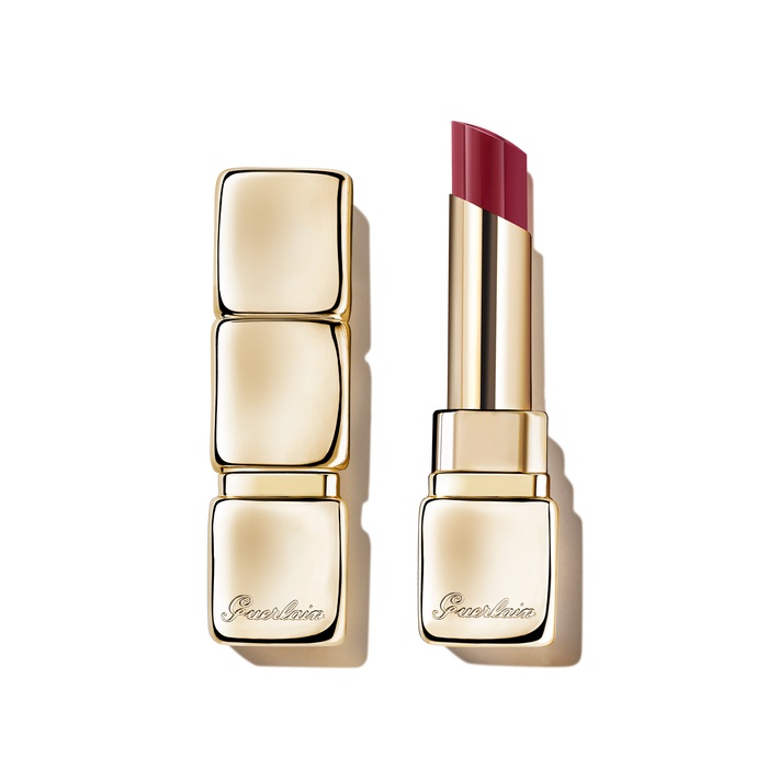 Guerlain KissKiss Shine Bloom Rossetto Brillante 829 Tender Lilac - 95% Ingredienti Naturali, Idratante 24 Ore, Finish Brillante
