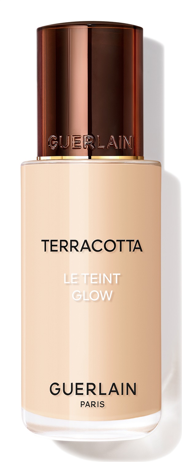 Guerlain Terracotta Le Teint Glow Fondotinta 35 ml - Luminosità Effetto Naturale, A Lunga Tenuta, No Transfer, 95% Ingredienti Naturali, Tonalità 0N Neutro