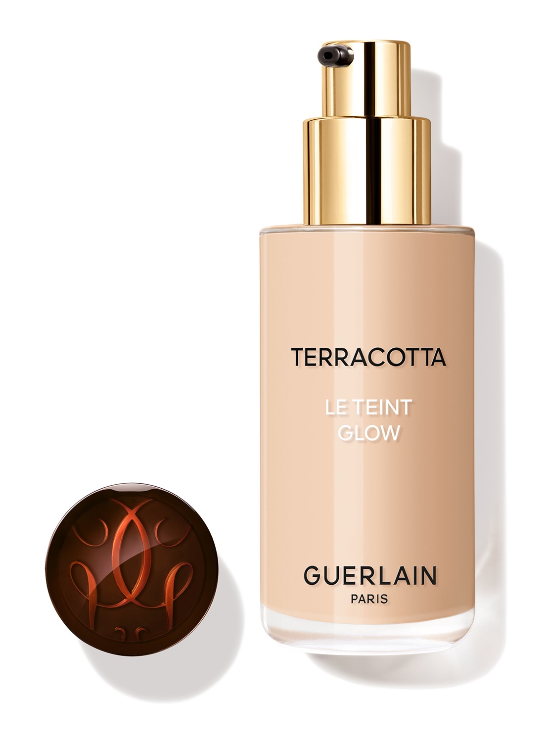 Guerlain Terracotta Le Teint Glow Fondotinta Liquido 1.5N Neutro - 35 ml, Luminosità Naturale, A Lunga Tenuta, No Transfer