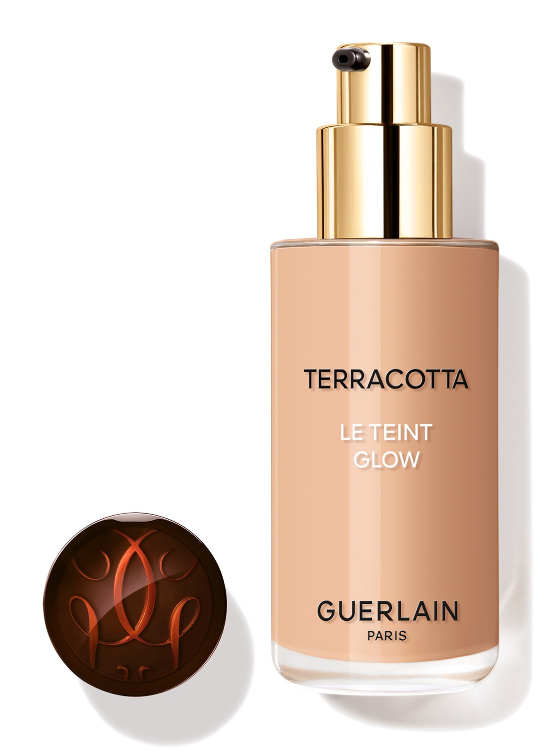 Guerlain Terracotta Le Teint Glow Fondotinta Luminosità Effetto Naturale 3.5N Neutro - A Lunga Tenuta, No Transfer, 35 ml