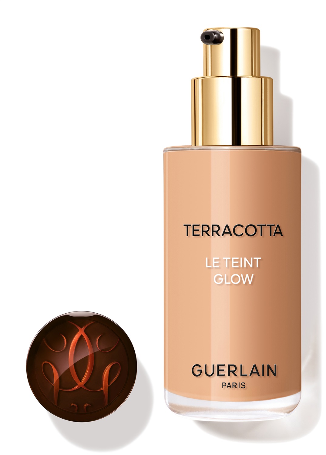 Guerlain Terracotta Le Teint Glow Fondotinta Liquido 35 ml - Luminosità Naturale, Lunga Tenuta, No Transfer, 4N Neutro