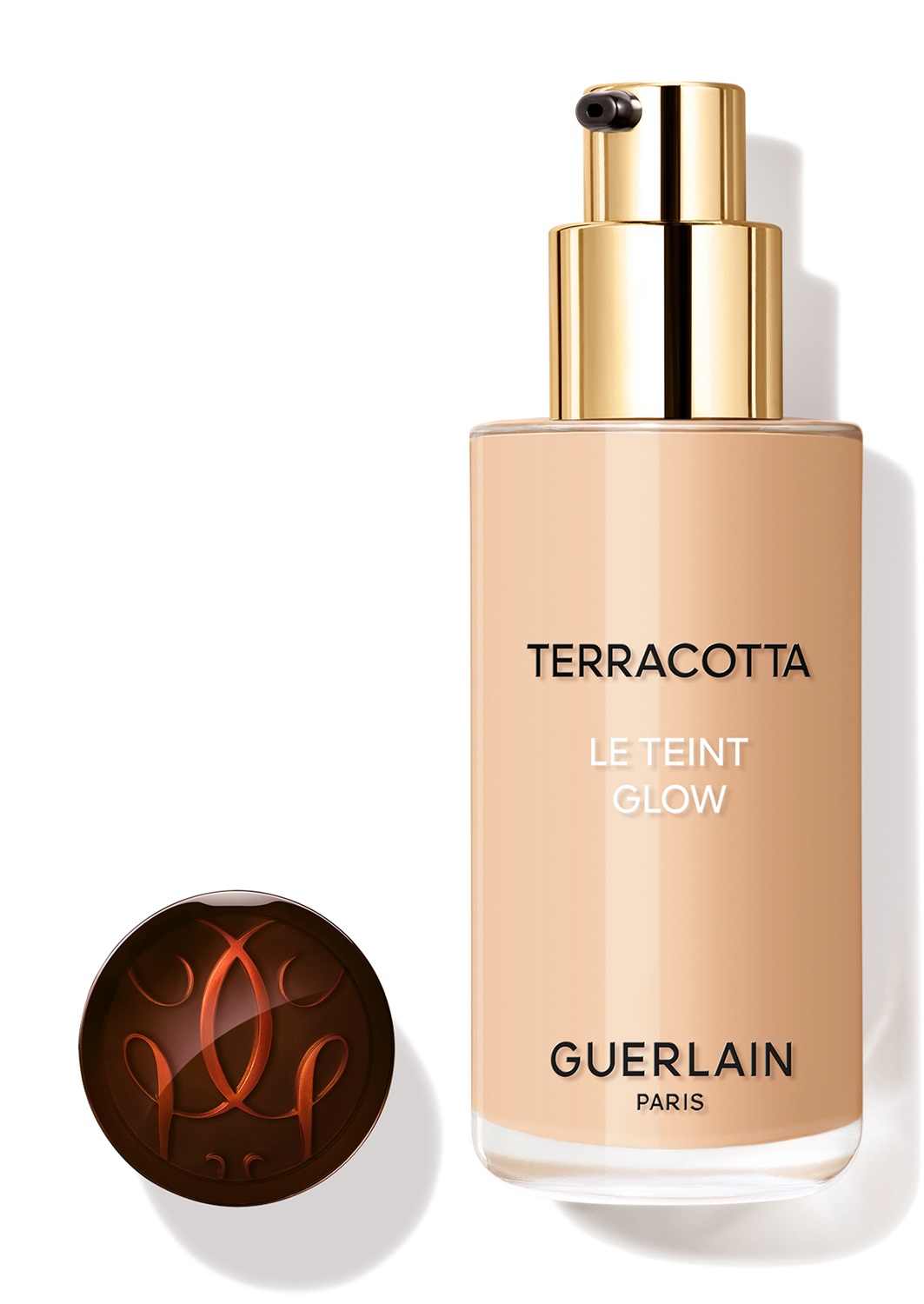 Guerlain Terracotta Le Teint Glow Fondotinta 35 ml 2W Warm / Doré - Effetto Luminoso, A Lunga Tenuta, No Transfer