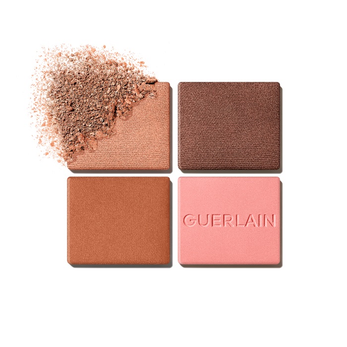Guerlain Ombres G Palette di Ombretti 4 Colori N° 129 Honey Amber - Satinato, Opaco, Metallico, Perlato