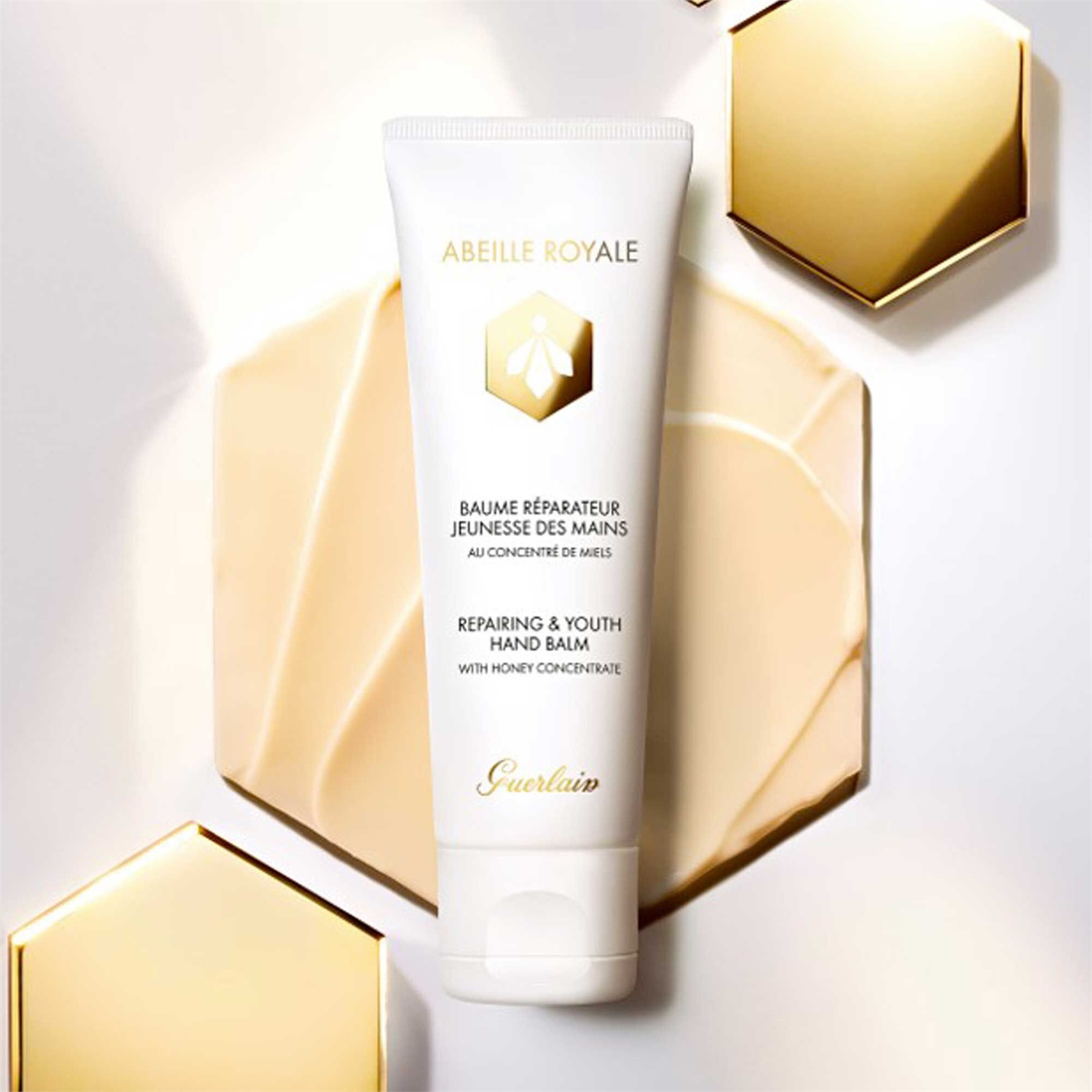 Guerlain Abeille Royale Balsamo Mani Riparatore 40ml - Nutriente, Levigante e Riparatore per Pelle Secca
