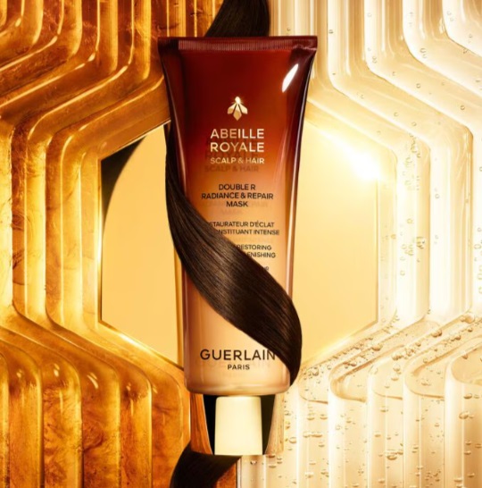 Guerlain Double R Radiance & Repair Mask - Maschera Riparatrice per Capelli 200 ml, per Tutti i Tipi e Colori di Capelli