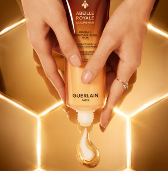 Guerlain Double R Radiance & Repair Mask - Maschera Riparatrice per Capelli 200 ml, per Tutti i Tipi e Colori di Capelli