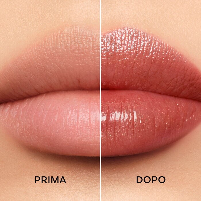 Guerlain KissKiss Bee Glow Balsamo Labbra Colorato 878 Pearly Dahlia - Idratazione 24 Ore con Miele e Ingredienti Naturali