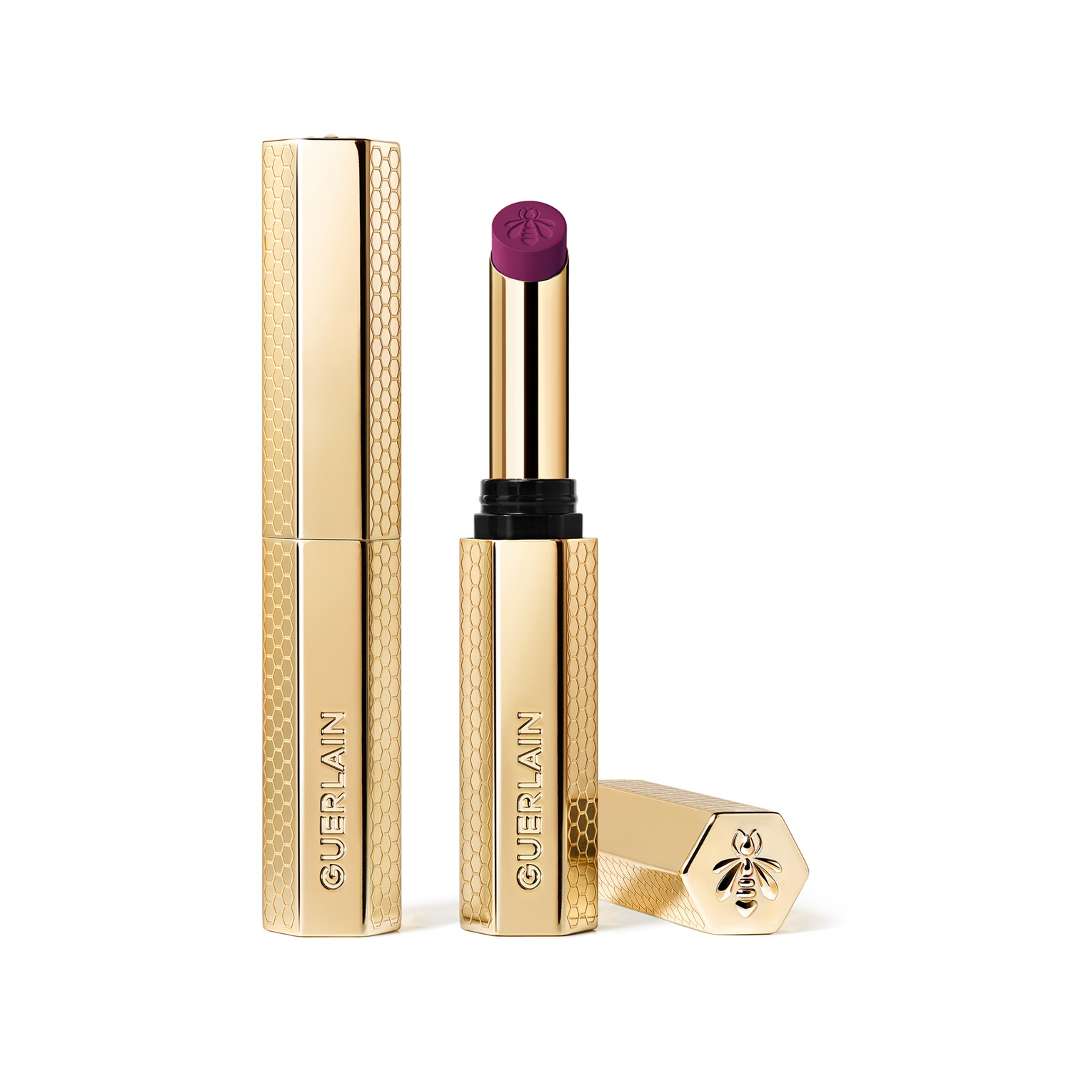 Guerlain KissKiss Kissproof Honey Blurred Matte Lipstick 837 Deep Iris 1.85g
