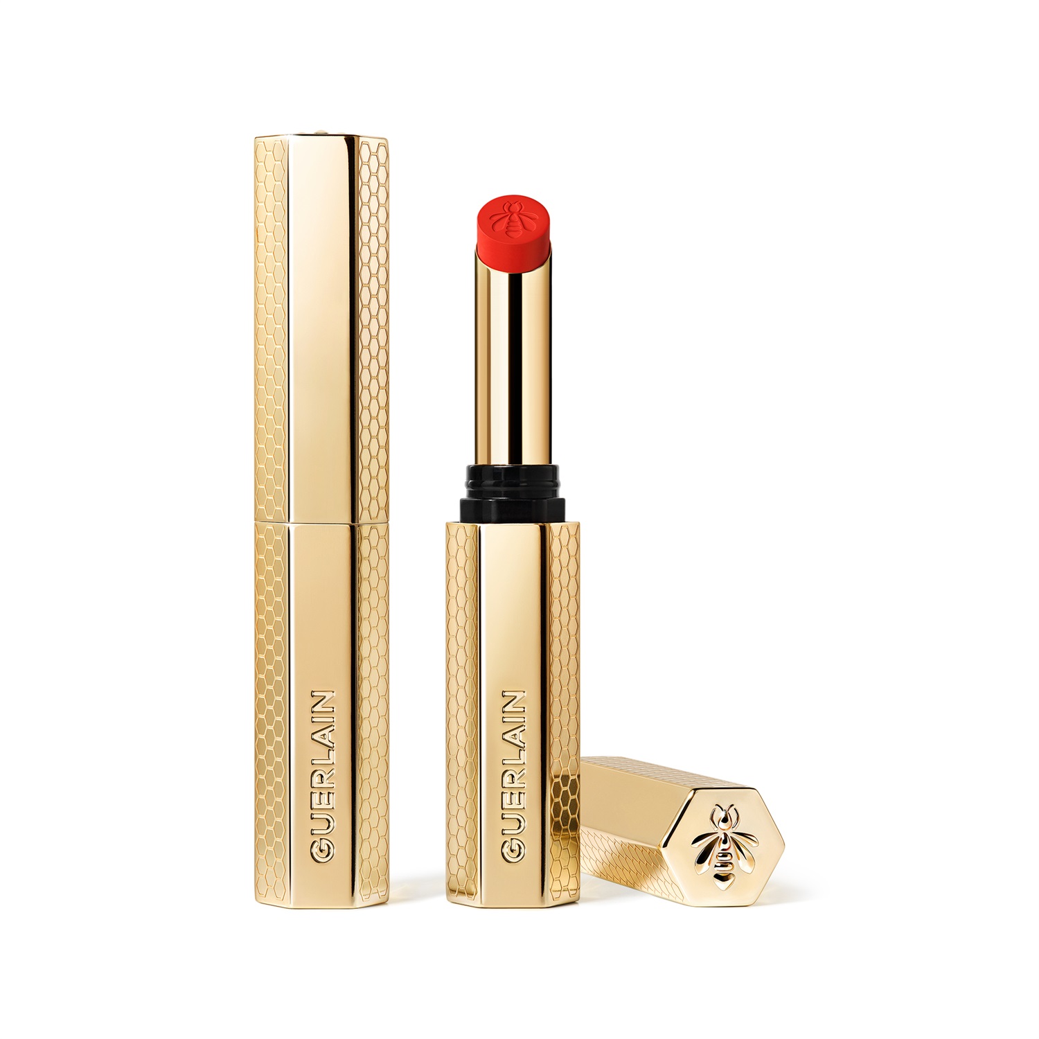 Guerlain KissKiss Kissproof Honey Blurred Matte Lipstick 639 Tangerine Bloom 1.85g