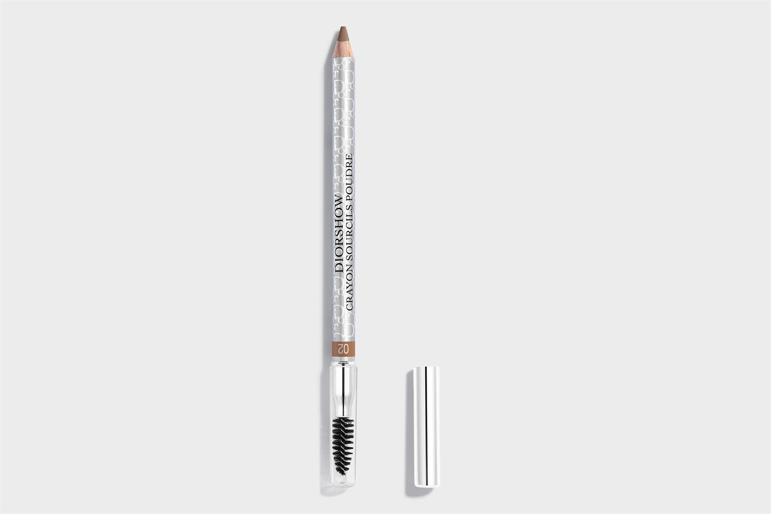 Dior Diorshow Crayon Sourcils Poudre 02 Chestnut - Matita per Sopracciglia Waterproof con Finish Naturale e Temperino Incluso