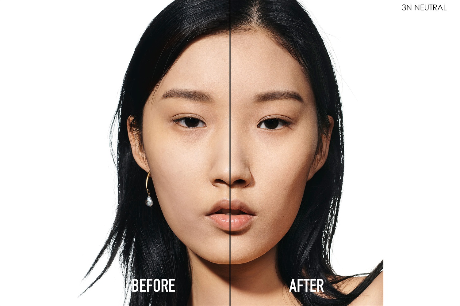 DIOR Forever Natural Velvet Fondotinta Compatto No Transfer 3N Neutral - 90% Ingredienti Naturali, 24 Ore di Tenuta