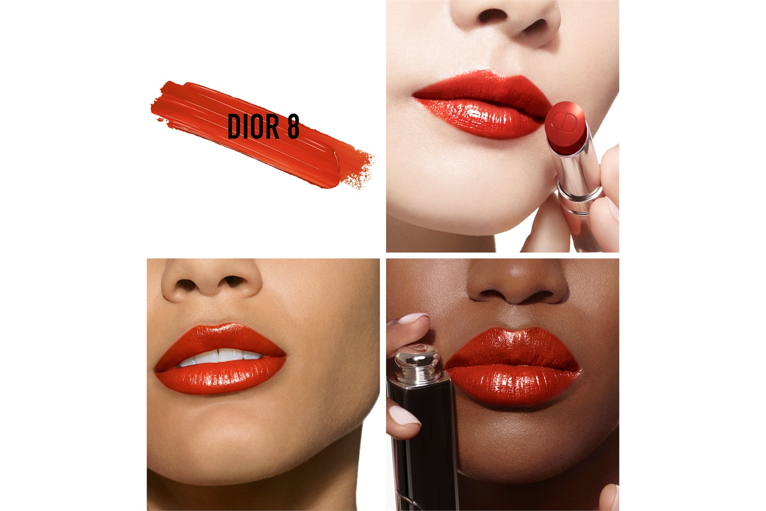 Dior Dior Addict 008 - Rossetto Brillante Idratante Ricaricabile 3.2 g - 90% Ingredienti Naturali