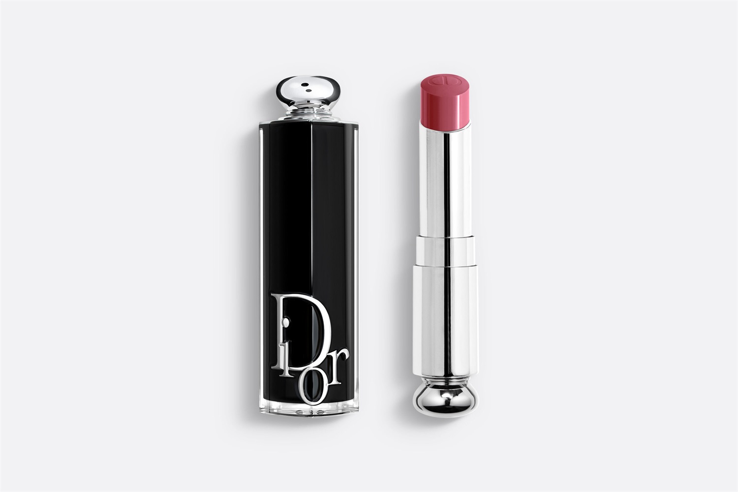 Dior Dior Addict 652 Rose Dior - Rossetto Brillante Idratante, 90% Ingredienti Naturali, Ricaricabile, Effetto Vinile