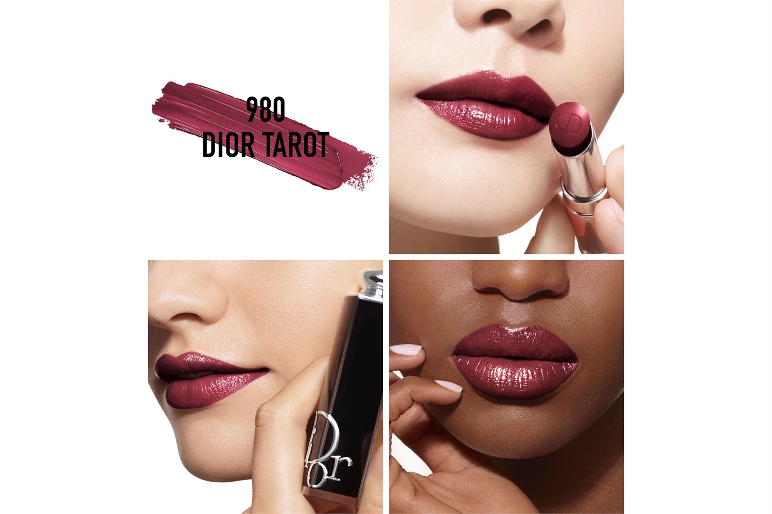 Dior Addict Lipstick 980 Tarot - Rossetto Brillante Idratante Ricaricabile 3.2 g con 90% di Ingredienti Naturali