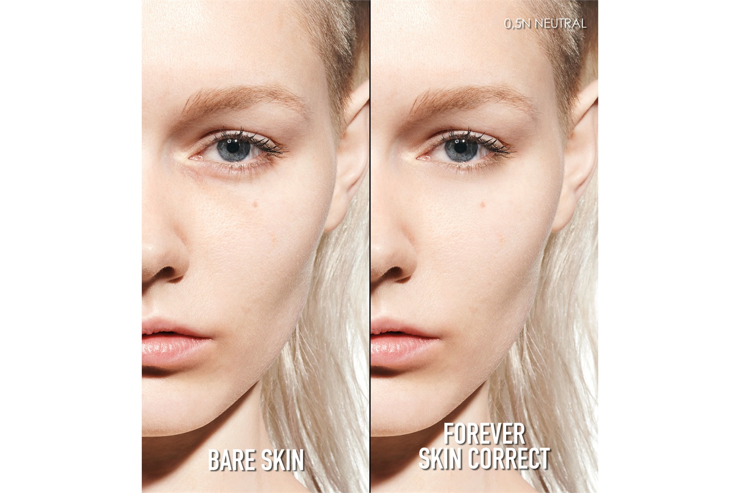 Dior Forever Skin Correct Correttore Antiocchiaie 0.5N Neutral - Copertura Totale, Idratazione 24H, Formula Clean con 96% di Ingredienti Naturali