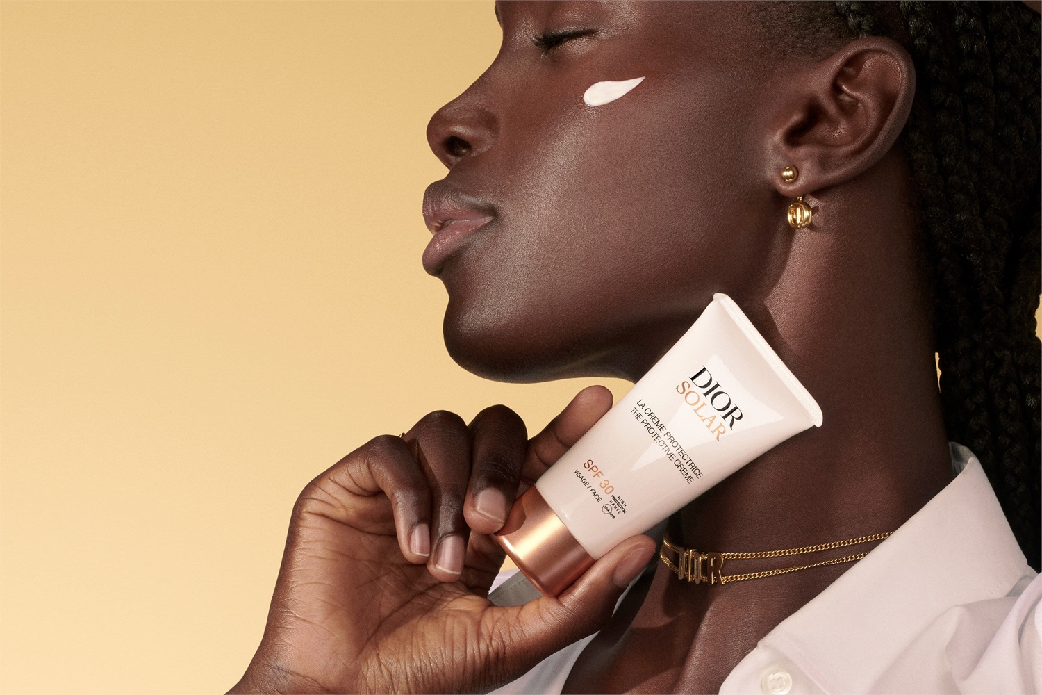 Dior Solar La Crema Protettiva per il Viso SPF 30 - Crema Solare con Protezione Elevata e Glow Satinato - 50 ml