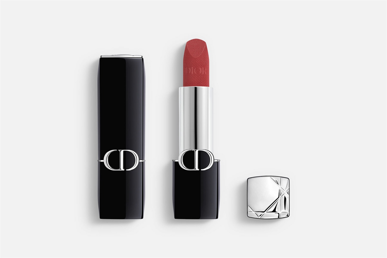 Dior Rouge Dior Rossetto Velvet 720 Icone - 3,5 g, Stick Magnetico, Lunga Tenuta e Comfort Idratante